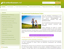 Tablet Screenshot of krankenkassen.net